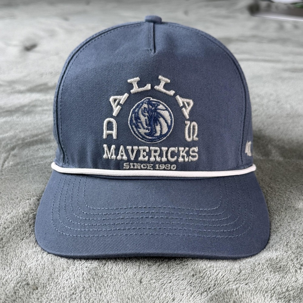 Dallas Mavericks Hat Cap Snap Back Mens One Size Blue Rope Bump Cap '47 Brand